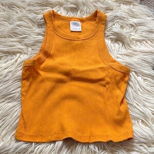 Zara kids girls ribbed tank top